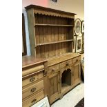 A Victorian pine dresser,