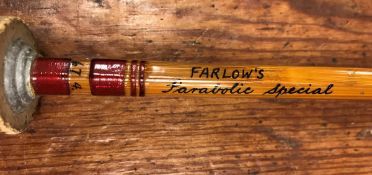 A Pezon et Michel for Farlow's Parabolic Special 8' 6" split cane trout rod with canvas bag