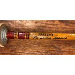 A Pezon et Michel for Farlow's Parabolic Special 8' 6" split cane trout rod with canvas bag