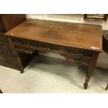 A Victorian mahogany writing table,