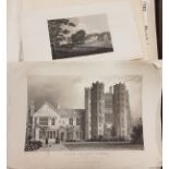 Three box files of various 19th and early 20th Century black and white prints and etchings