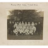 A collection of late 19th and early 20th Century black and white photographs of school rugby teams,