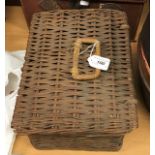 A coracle wicker picnic set containing kettle and burner,