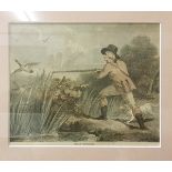 AFTER GEORGE MORLAND "Duck shooting" x 2,