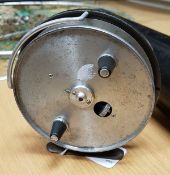 A Hardy "Conquest" narrow drum 4" trotting reel