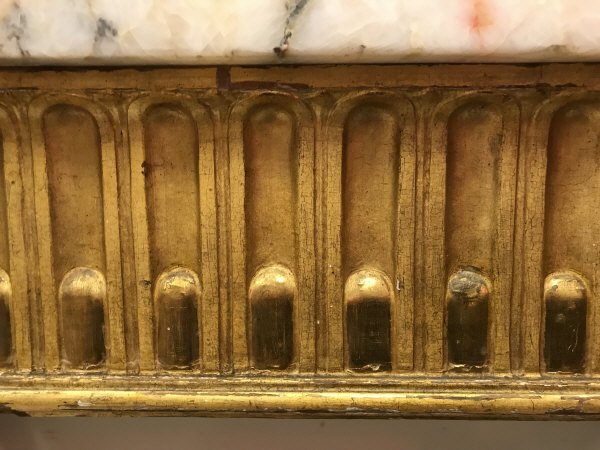 A carved giltwood and gesso console table in the 18th Century Continental manner, - Image 18 of 19