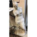 A painted fibreglass figure of the Venus de Milo