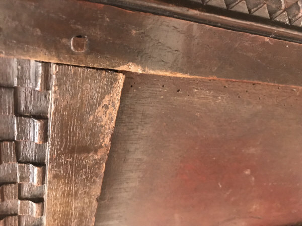 A circa 1700 oak coffer, - Image 22 of 22