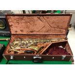 A Yamaha YTS-25 lacquered tenor saxophone (serial number 004401),