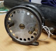 A Hardy "Decantelle" Mark I alloy spinning reel