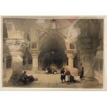 AFTER DAVID ROBERTS "Crypt of the Holy Sepulchre Jerusalem" lithograph,