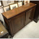 A 19th Century mahogany dwarf cupboard,