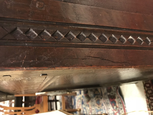 A circa 1700 oak coffer, - Image 18 of 22