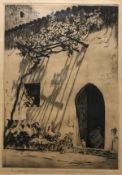 AFTER LIONEL LINDSAY "The shadow of the vine Taormina" and "The Inn of the Holy Brotherhood Toledo"