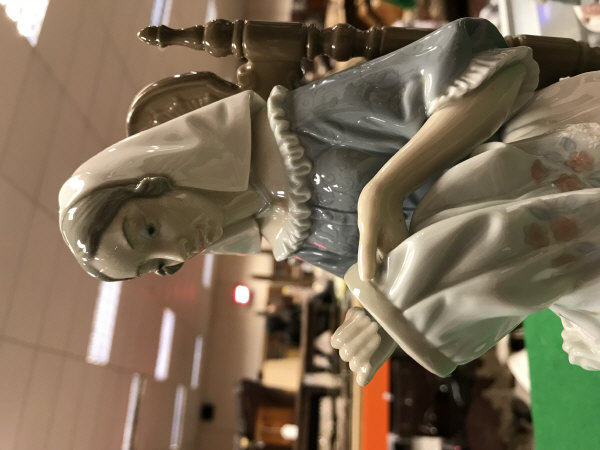 Two Lladro figures including "Woman Seated with Tapestry", - Image 7 of 19