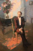 ALEXANDER PINOGOV "The composer Scriabin" a full length portrait study of the artist sat in