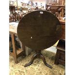 A 19th Century oak tea table,