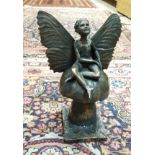 ROLAND MOLL "Pixie" a bronzed cold cast sculpture limited edition 609/750 with certificate signed