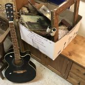 A Vintage VEC 350ABF semi acoustic guitar,