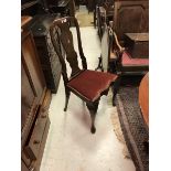 A set of eight early 20th Century mahogany dining chairs in the Queen Anne style (6 plus 2 near