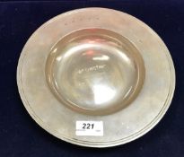 A modern silver alms dish, bearing inscription "Bet Fair Bet Fair Chase Haydock Park 2010",