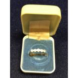 An 18 carat gold five stone set diamond ring approx. 2.