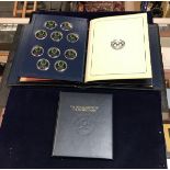 A cased set of 50 silver limited edition proof set medallions entitled "The Official History of The