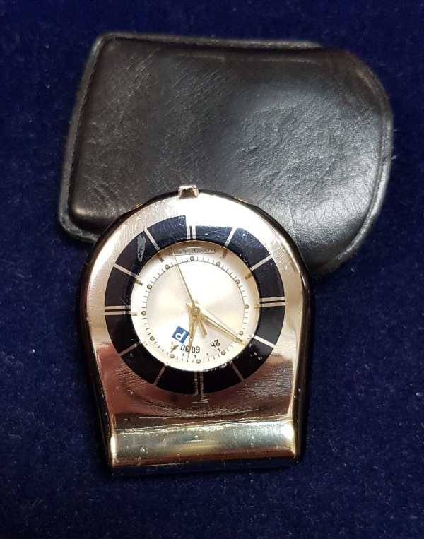 A mid 20th Century Jaeger Lecoultre travel clock,