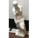 A painted fibreglass figure of the Venus de Milo
