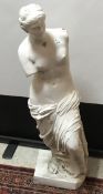 A painted fibreglass figure of the Venus de Milo