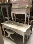 A modern painted dressing table in the Louis XV manner,