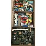 A quantity of playworn Dinky Toys to include Alpha Romeo, MG Midget, Centurion tank,