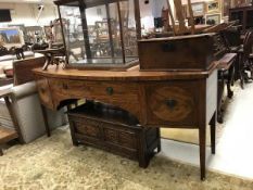 A Regency mahogany bow fronted sideboard,