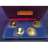 A collection of UK proof coins, various commemorative coins,
