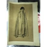 AFTER ETHEL GABAIN "The Adolescent" lithograph,