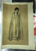 AFTER ETHEL GABAIN "The Adolescent" lithograph,