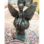 ROLAND MOLL "Fairy" bronzed cold cast sculpture limited edition 707/750 with certificate signed by
