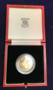 A Hong Kong $1000 lunar year coin, Year of the Ox 1985,