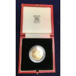 A Hong Kong $1000 lunar year coin, Year of the Ox 1985,