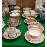 A Hammersley "Dresden Sprays" part tea service, Spode "Japan" pattern teacup and saucer (2697),