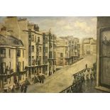 GEORGE J CHARLTON (1899-1979) "Street in Brighton" oil on board, unsigned,