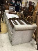 A late 20th Century upholstered day bed in the Victorian manner (purchased from Mimi O' Connell