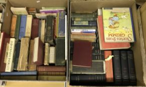 Two boxes of assorted books to include various cookery books, encyclopedia,