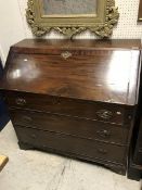 A 19th Century mahogany bureau,