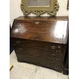 A 19th Century mahogany bureau,