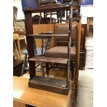 A collection of furniture comprising a set of four Victorian dining chairs,