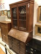 A 19th Century mahogany bureau bookcase