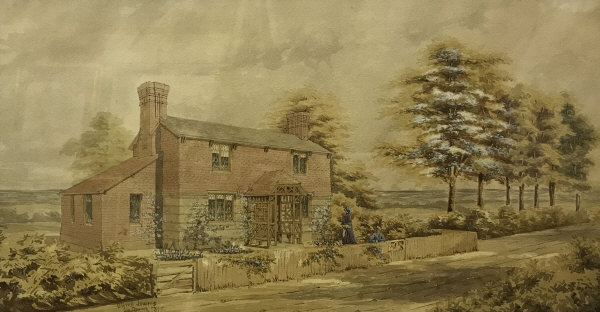 ALFRED JOWERS "Country Cottage with Figu - Image 2 of 3