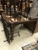 A circa 1900 mahogany extending dining t