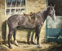 M M LATHAM "Harold", study of a grey hun